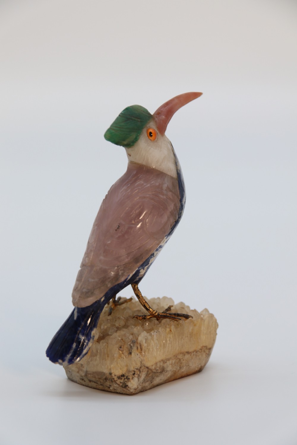 An Italian carved hardstone sculpture of an exotic bird circa 1930

 View VIII