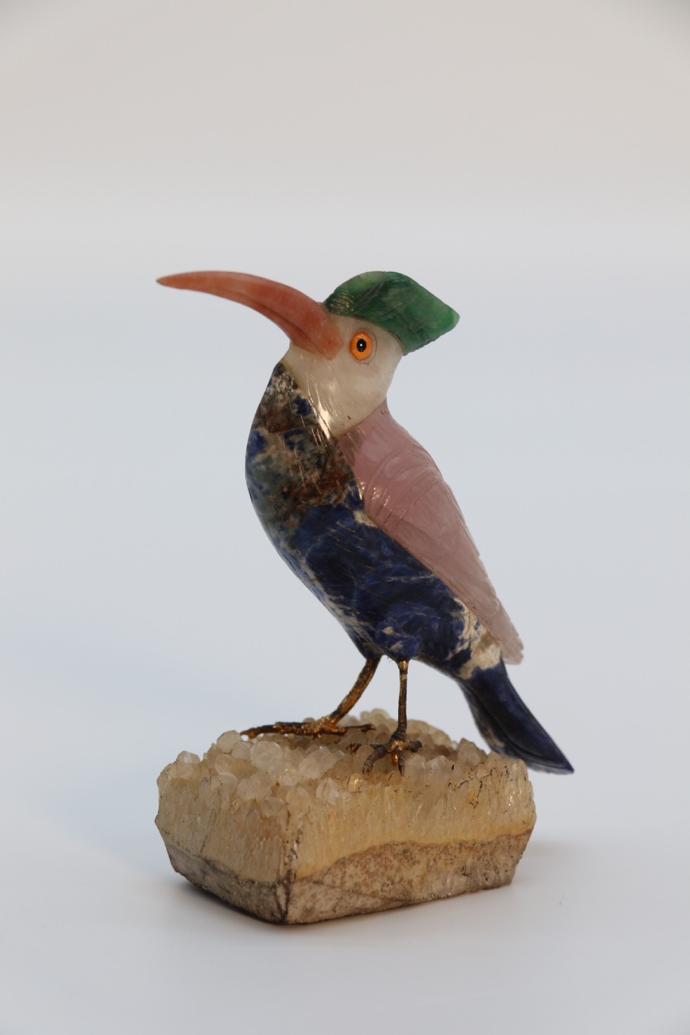 An Italian carved hardstone sculpture of an exotic bird circa 1930

 View XI