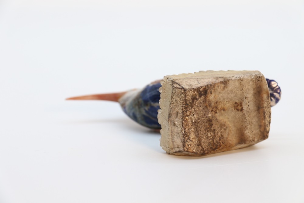 An Italian carved hardstone sculpture of an exotic bird circa 1930

 View XII