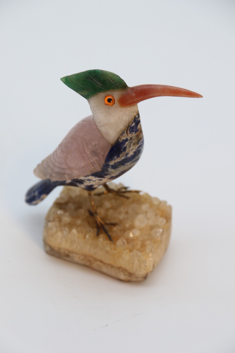 An Italian carved hardstone sculpture of an exotic bird circa 1930

 View XIII