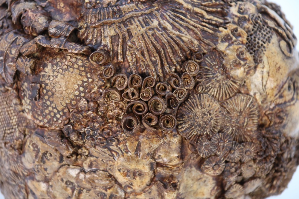 A rare studio pottery hand created mythical sculpture of the many faces of sea urchins. View XIV