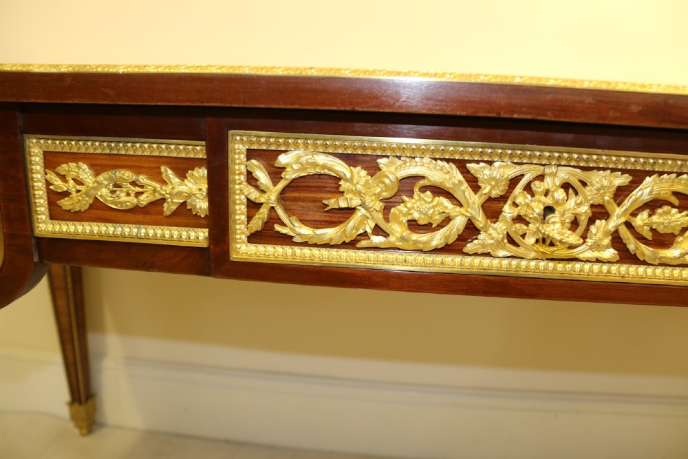 A superb French Louis XVI style  mahogany Bureau Plat or writing table circa 1880

 View VI
