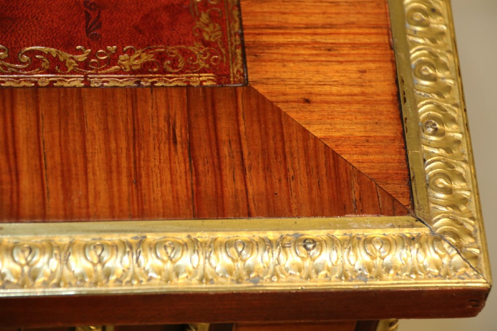 A superb French Louis XVI style  mahogany Bureau Plat or writing table circa 1880

 View X