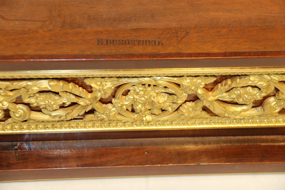 A superb French Louis XVI style  mahogany Bureau Plat or writing table circa 1880

 View XIII