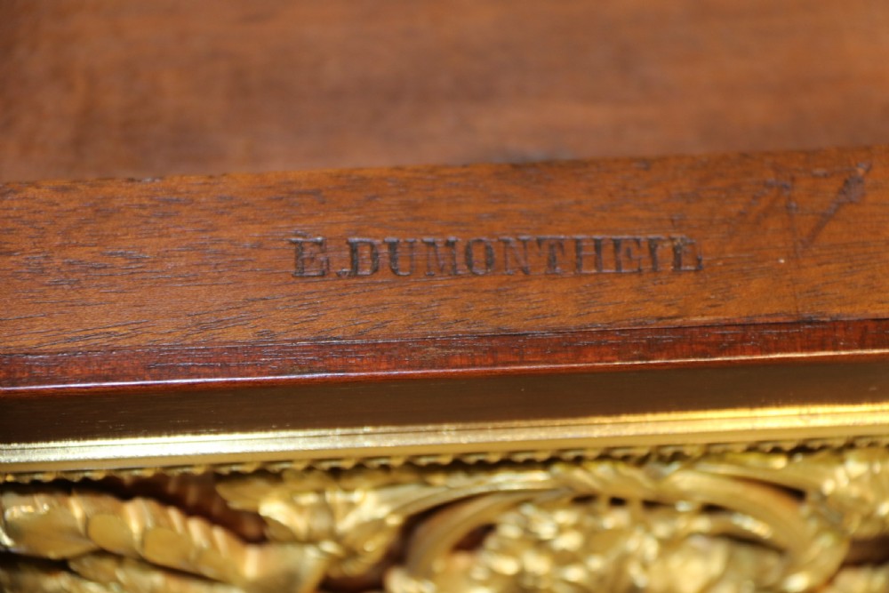 A superb French Louis XVI style  mahogany Bureau Plat or writing table circa 1880

 View XIV