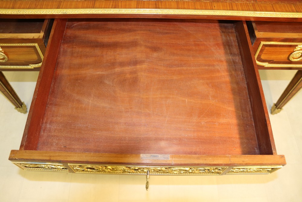 A superb French Louis XVI style  mahogany Bureau Plat or writing table circa 1880

 View XVIII