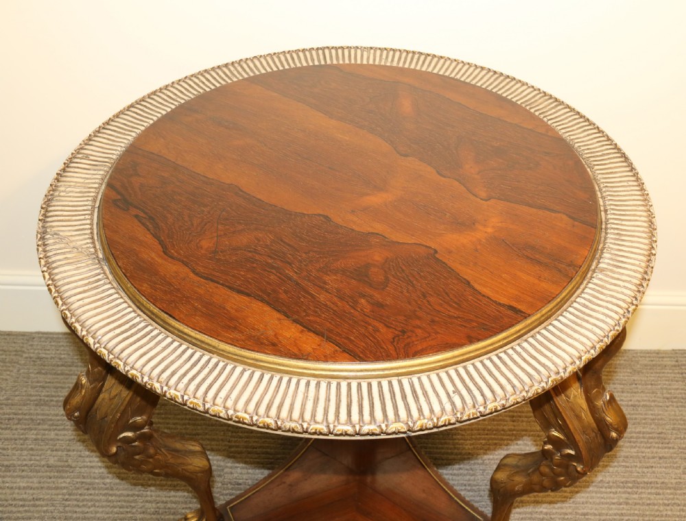 Antique decorative French centre table circa 1880 View XII
