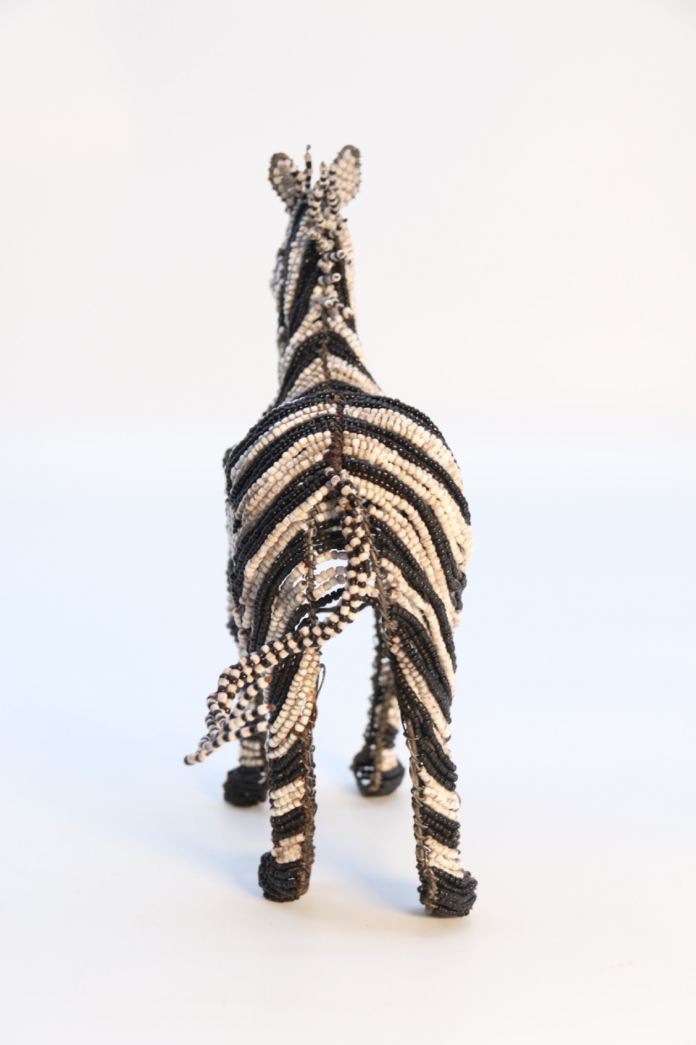 A rare African tribal beadwork and wire work model Zebra, c 1930 View VII