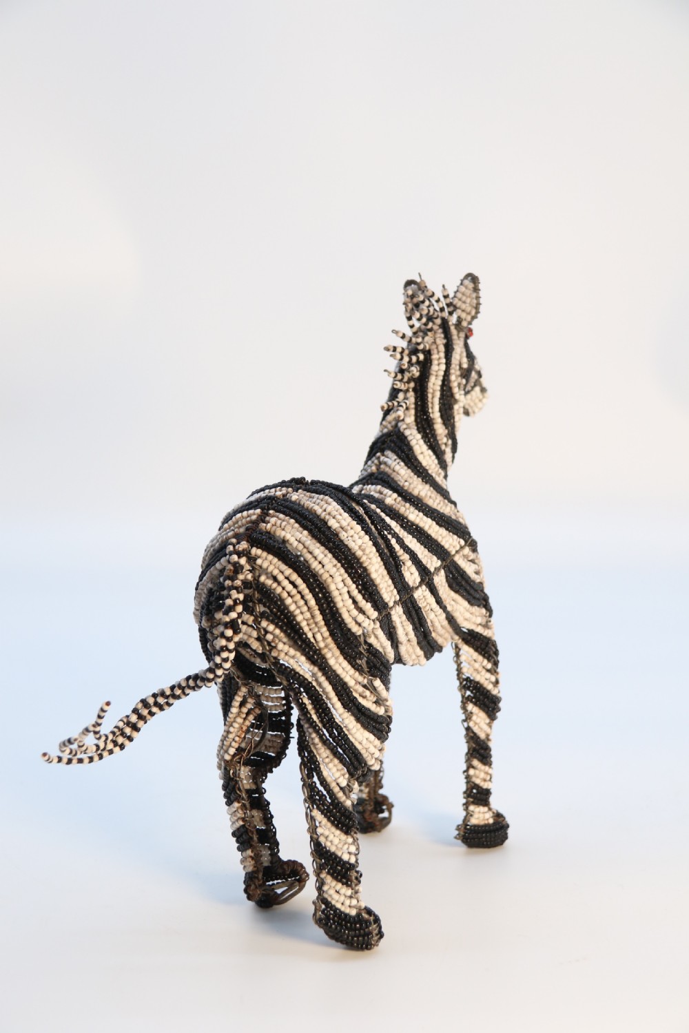 A rare African tribal beadwork and wire work model Zebra, c 1930 View VIII