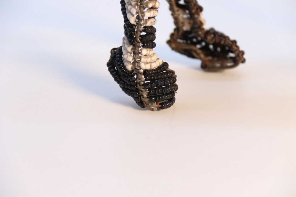 A rare African tribal beadwork and wire work model Zebra, c 1930 View XV