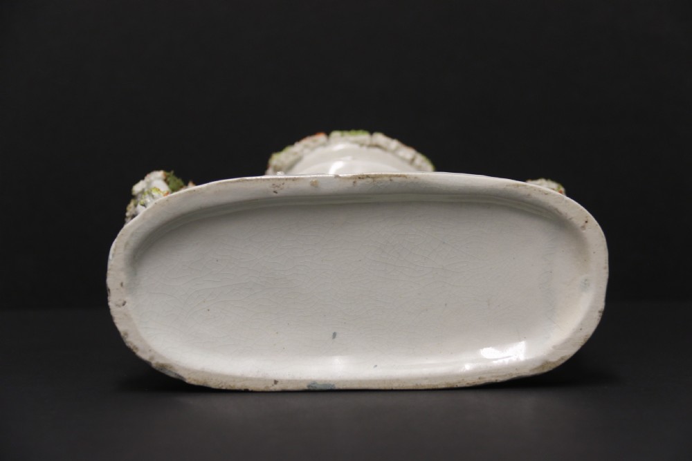 A Staffordshire pottery model of an English cottage circa 1860 View XII
