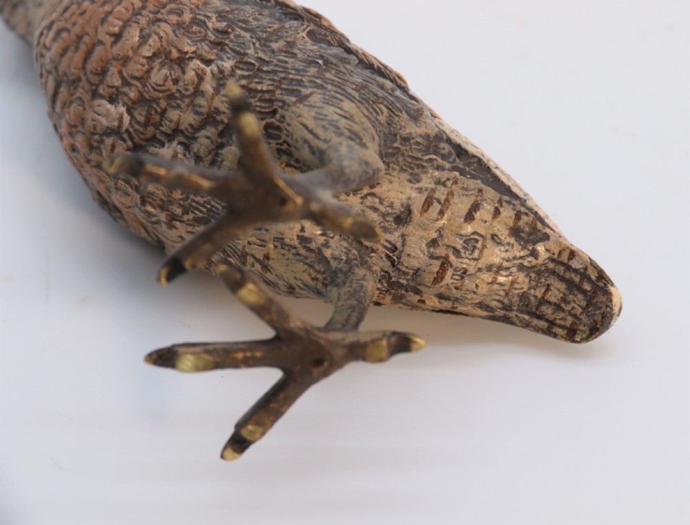  Austrian cold painted bronze study of a woodcock by Franz Xavier Bergman

 View VIII