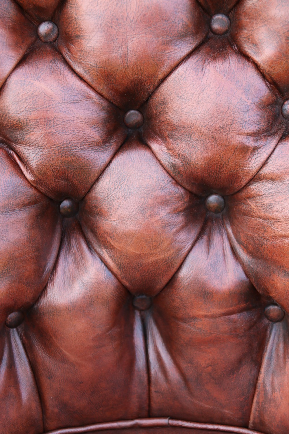  English 18th century leather upholstered armchair circa 1790 View XVI