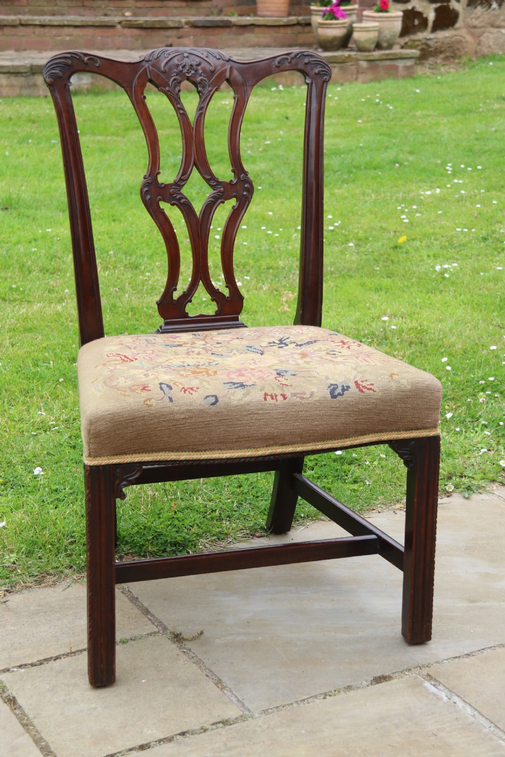 18th century Chippendale period large mahogany chair circa 1760 View II
