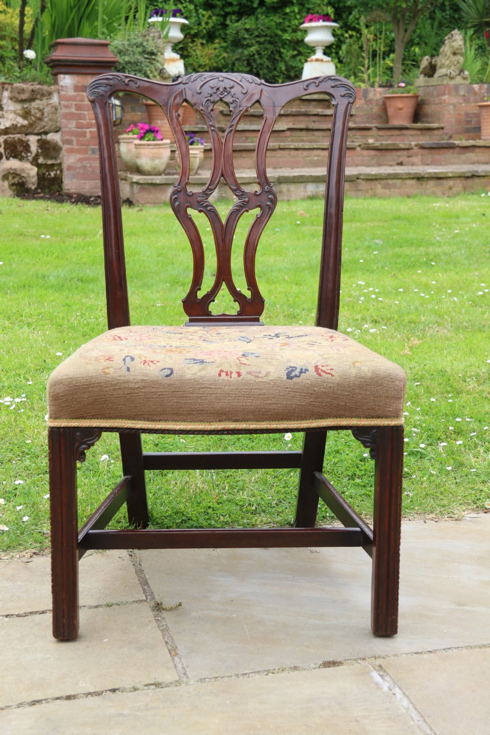 18th century Chippendale period large mahogany chair circa 1760 View III