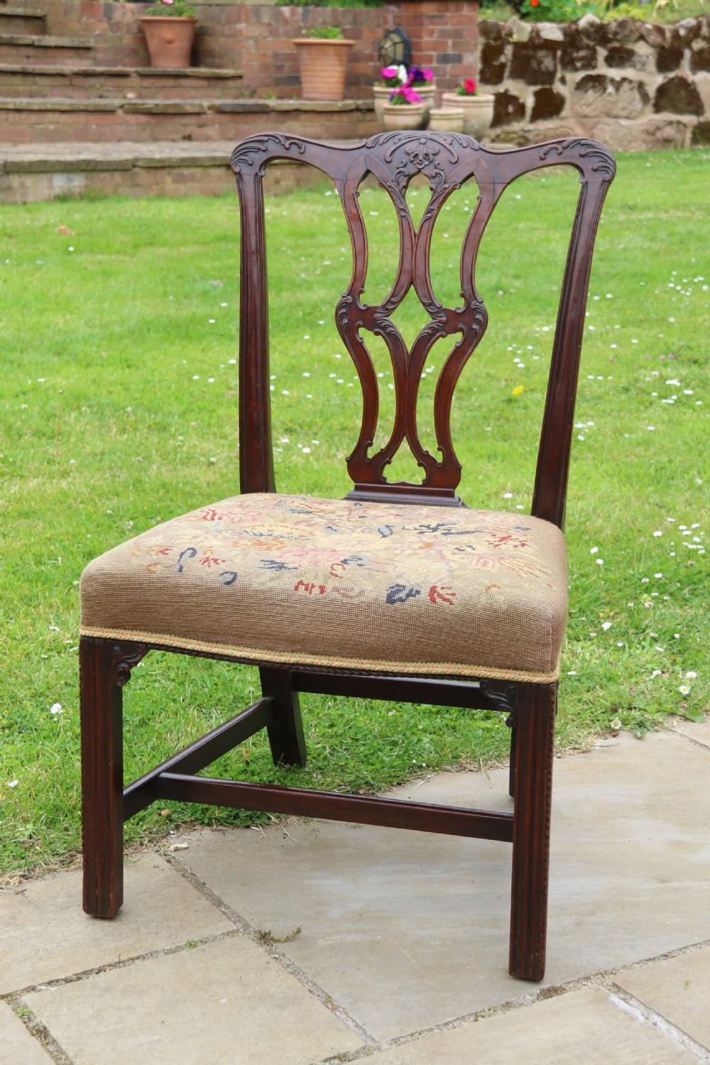 18th century Chippendale period large mahogany chair circa 1760 View IV