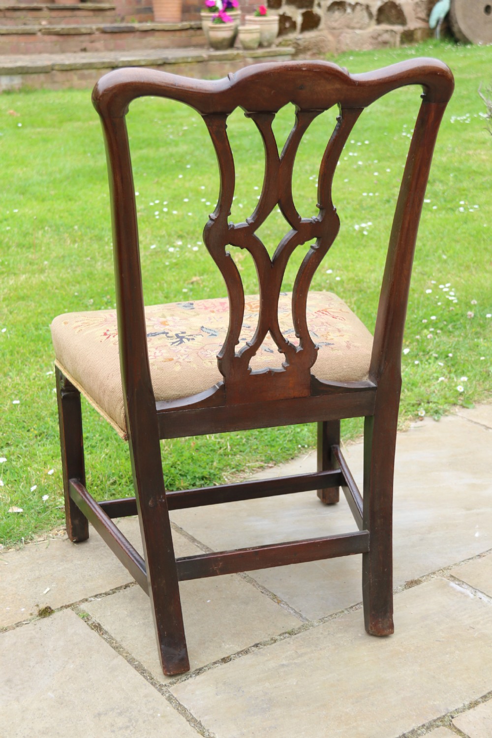 18th century Chippendale period large mahogany chair circa 1760 View VI