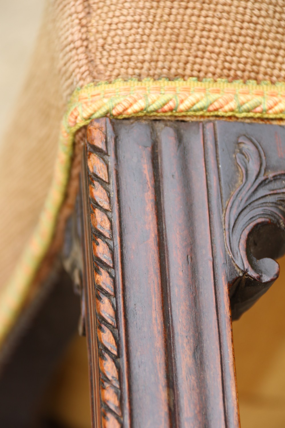 18th century Chippendale period large mahogany chair circa 1760 View XIII