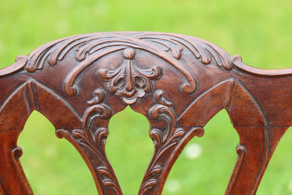 18th century Chippendale period large mahogany chair circa 1760 View XV