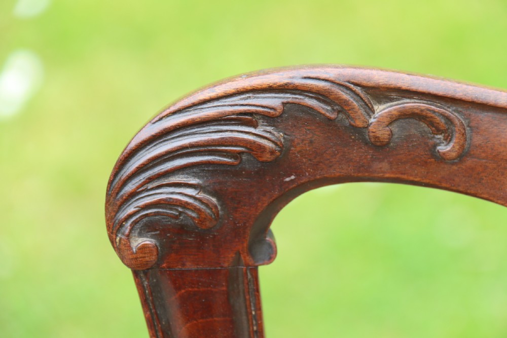 18th century Chippendale period large mahogany chair circa 1760 View XVII