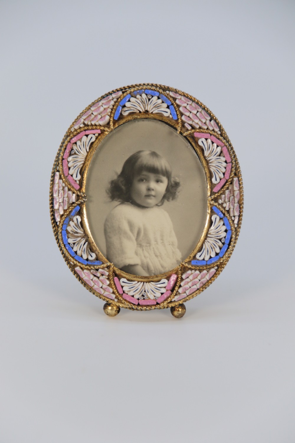 A  pair of miniature Italian micro mosaic photo frames circa 1920 View VII
