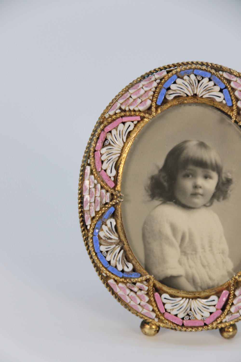 A  pair of miniature Italian micro mosaic photo frames circa 1920 View XIV