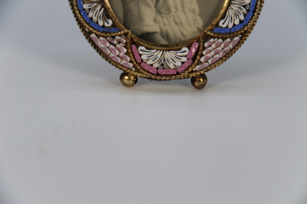 A  pair of miniature Italian micro mosaic photo frames circa 1920 View XVI