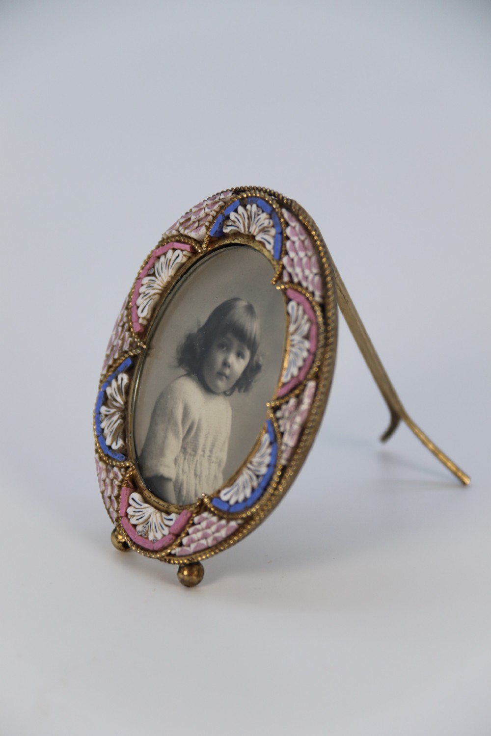 A  pair of miniature Italian micro mosaic photo frames circa 1920 View XXI