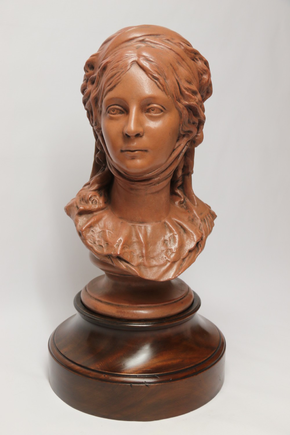 A large French terracotta depicting the bust of Queen Luise of Prussia. View III