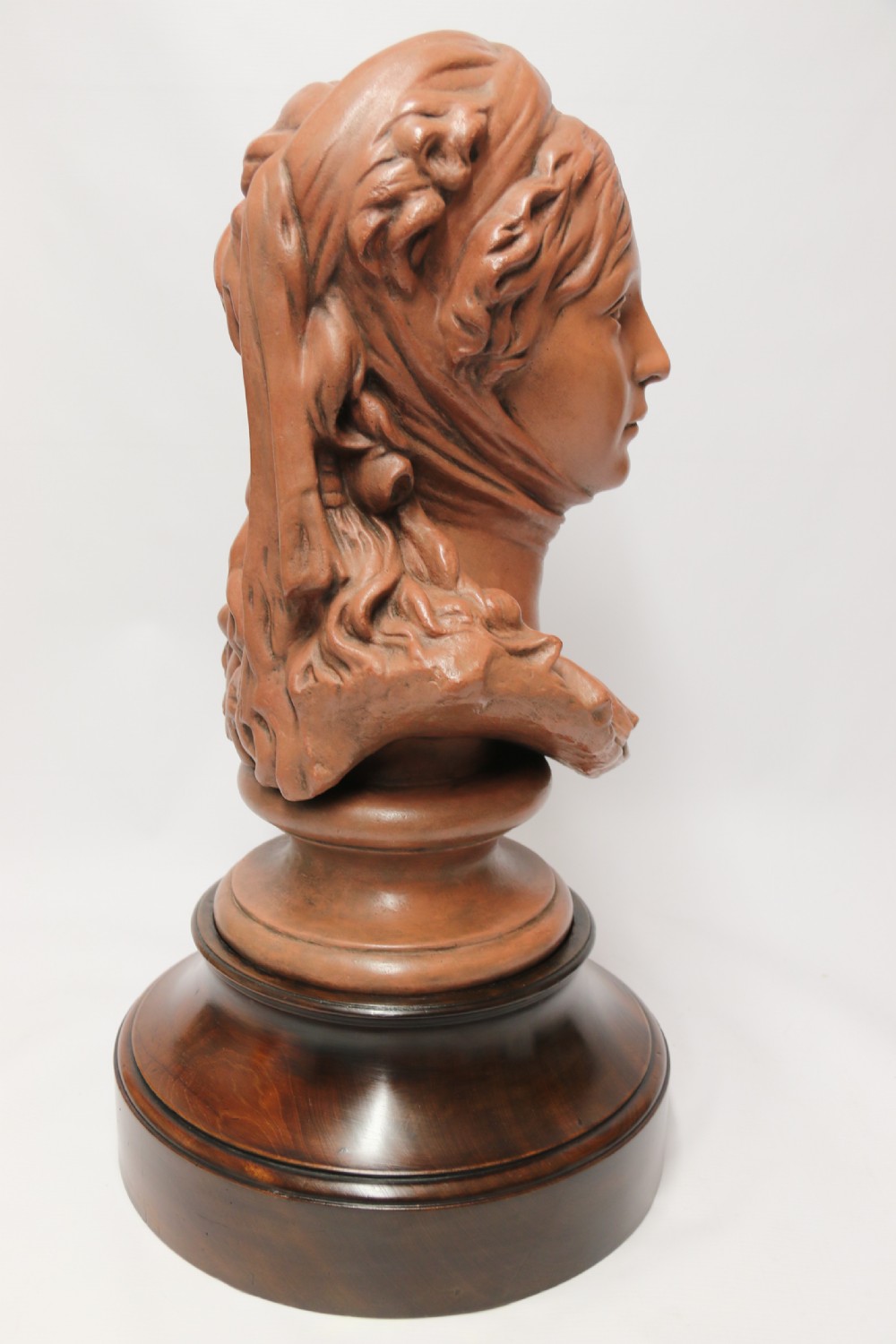 A large French terracotta depicting the bust of Queen Luise of Prussia. View IX