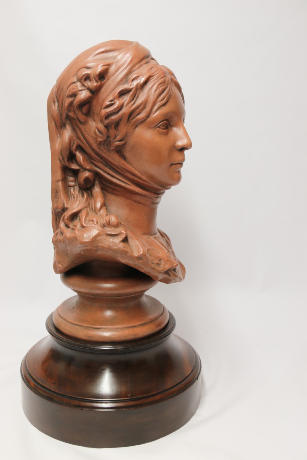 A large French terracotta depicting the bust of Queen Luise of Prussia. View X