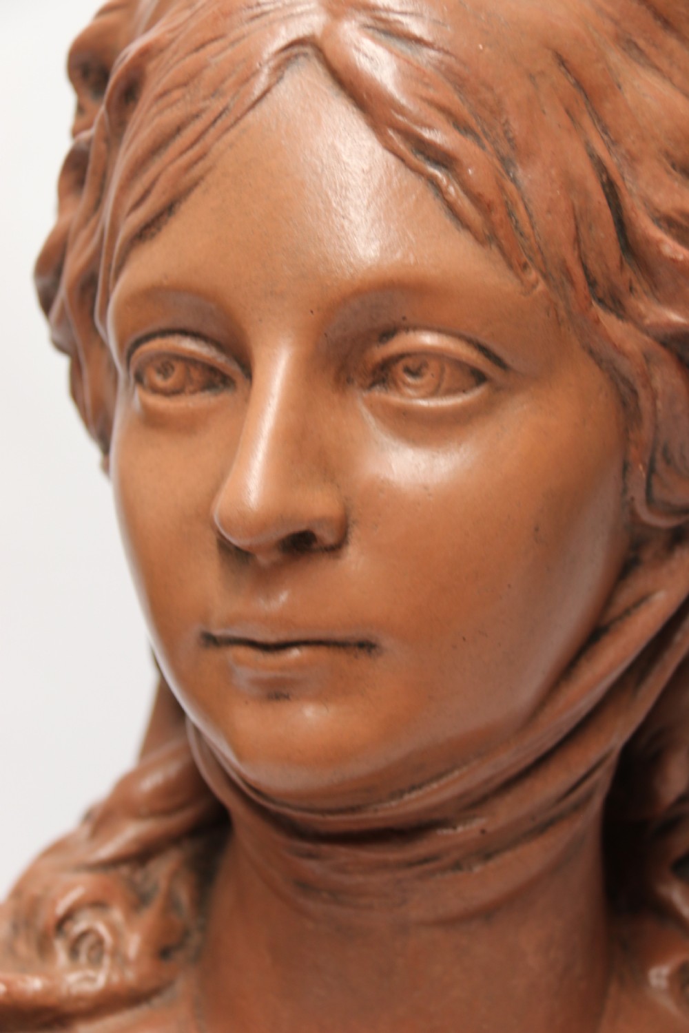 A large French terracotta depicting the bust of Queen Luise of Prussia. View XI