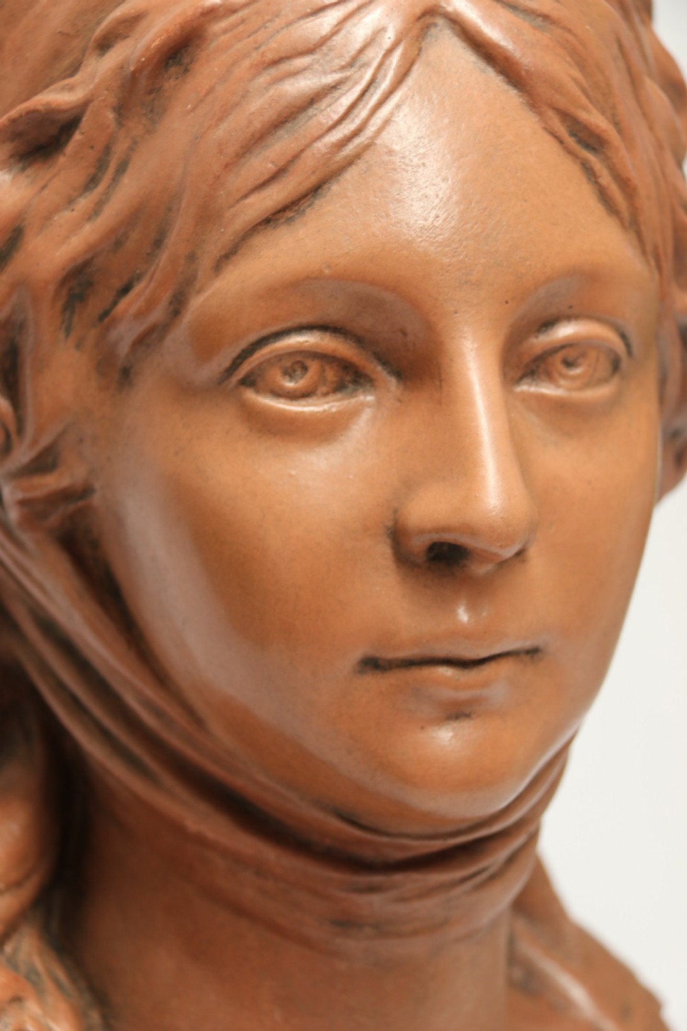 A large French terracotta depicting the bust of Queen Luise of Prussia. View XII