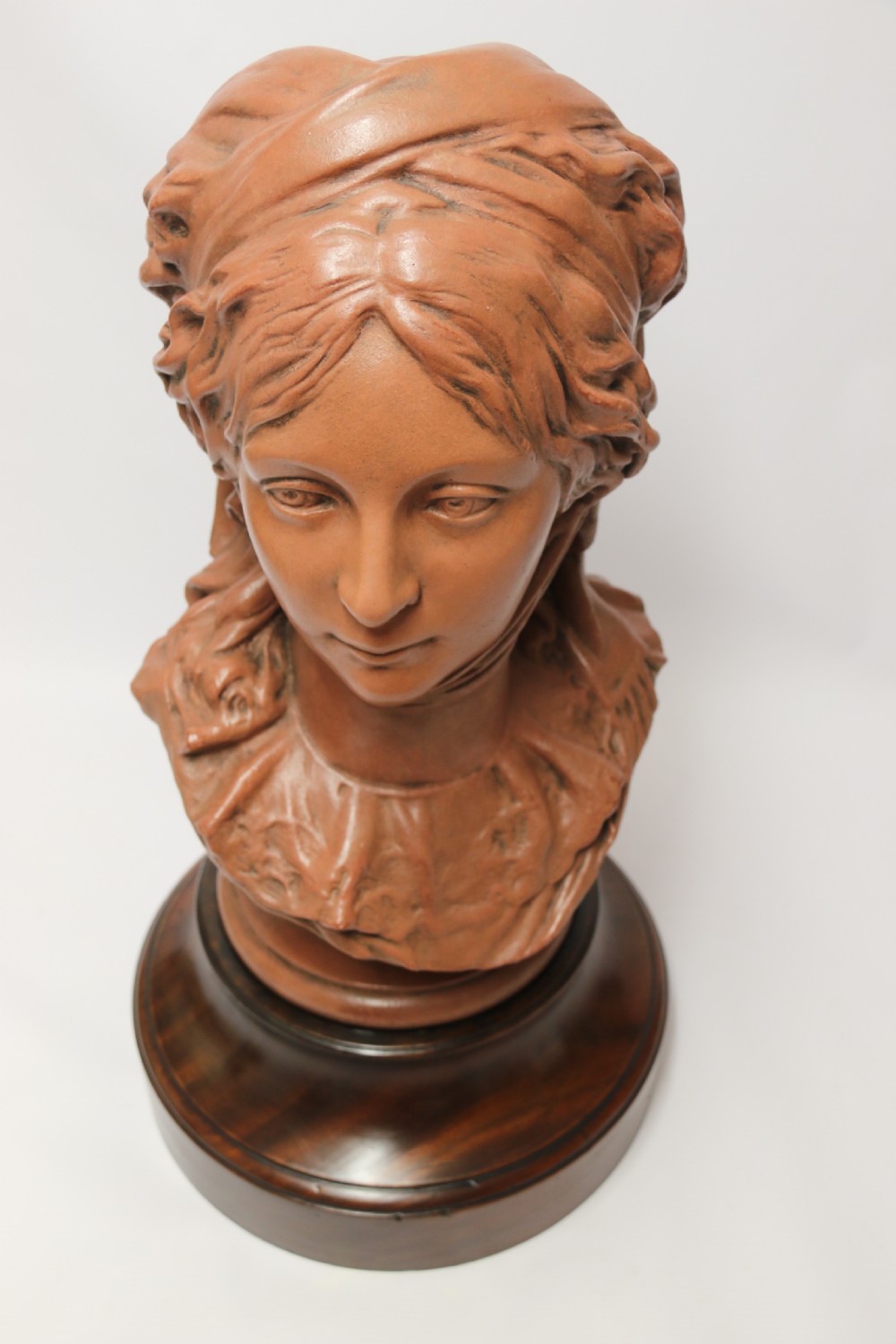 A large French terracotta depicting the bust of Queen Luise of Prussia. View XIV