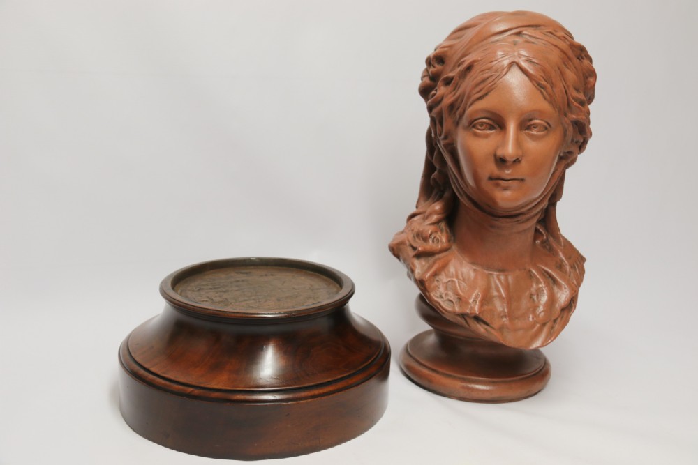 A large French terracotta depicting the bust of Queen Luise of Prussia. View XVII