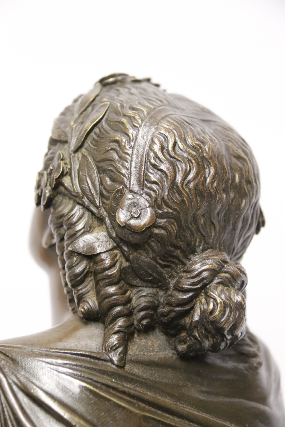 A Superb mid-19th century French classical bronze of Euterpe by Pierre Alexander Schoenewerk View XV