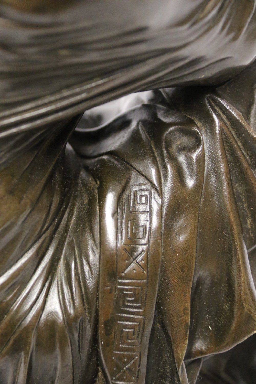 A Superb mid-19th century French classical bronze of Euterpe by Pierre Alexander Schoenewerk View XVI
