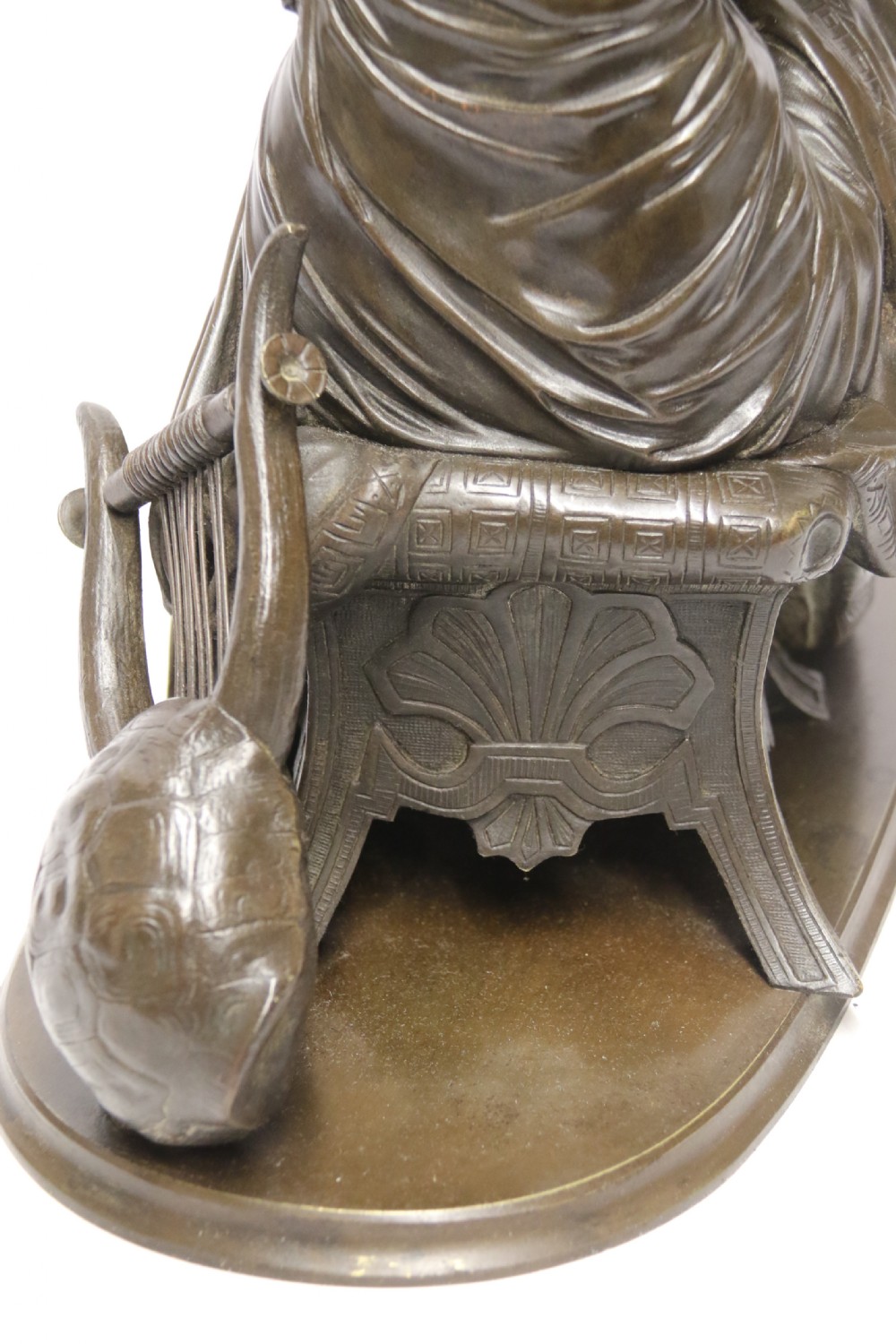 A Superb mid-19th century French classical bronze of Euterpe by Pierre Alexander Schoenewerk View XVIII
