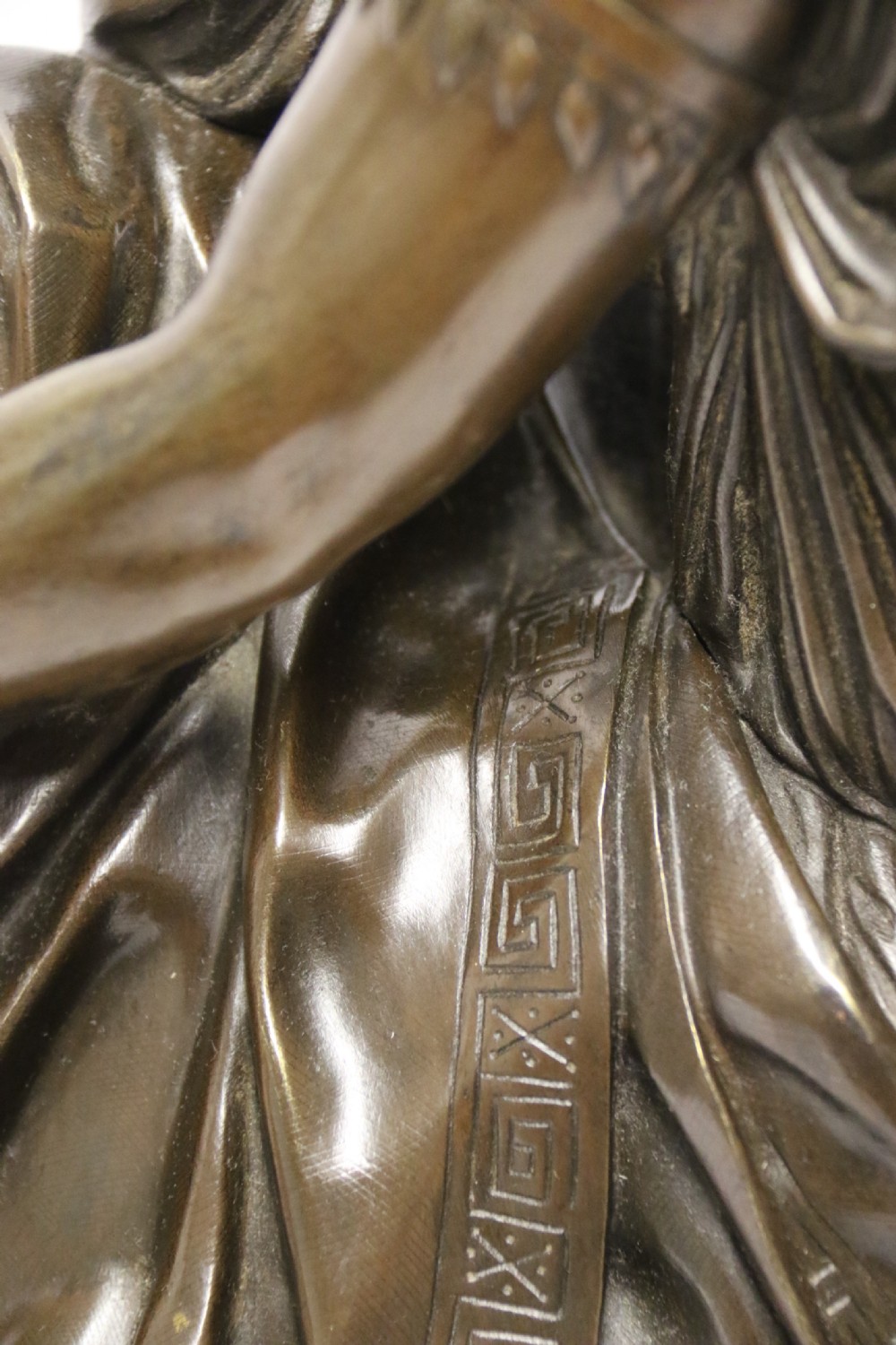 A Superb mid-19th century French classical bronze of Euterpe by Pierre Alexander Schoenewerk View XX