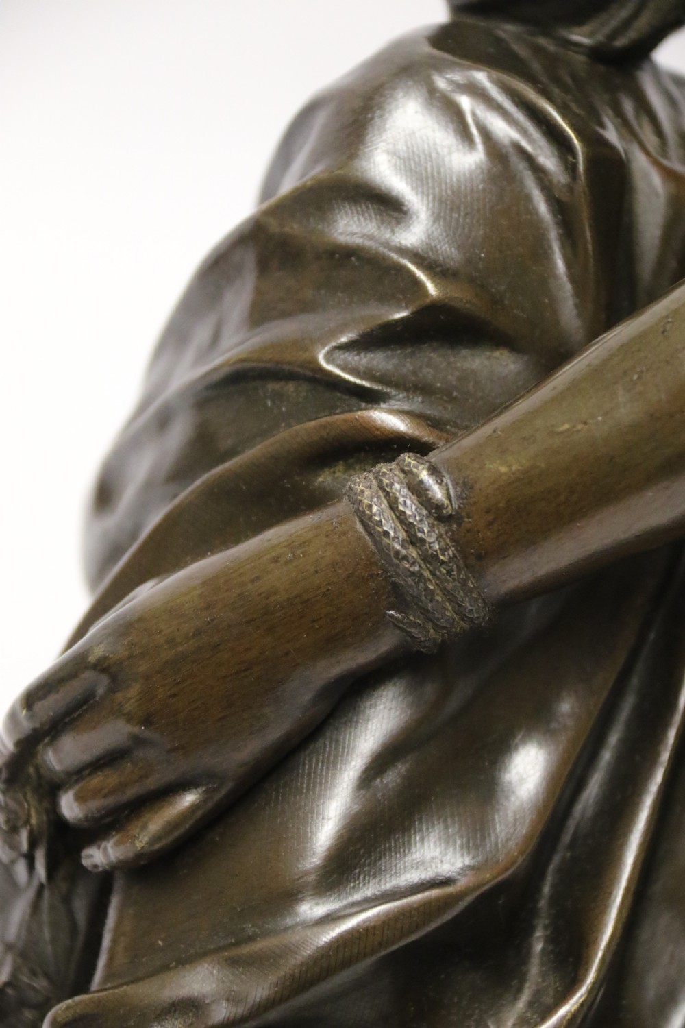 A Superb mid-19th century French classical bronze of Euterpe by Pierre Alexander Schoenewerk View XXIV