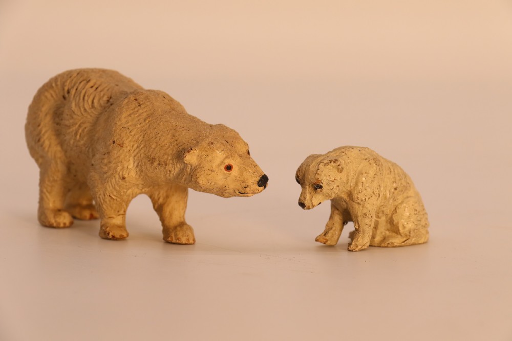A collection of early 20th century antique Elastolin and Lineol exotic animals. View V