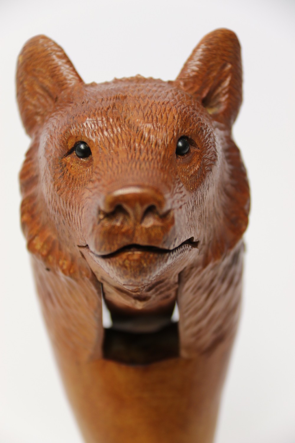 Antique hand carved bear nut cracker circa 1900 View VII