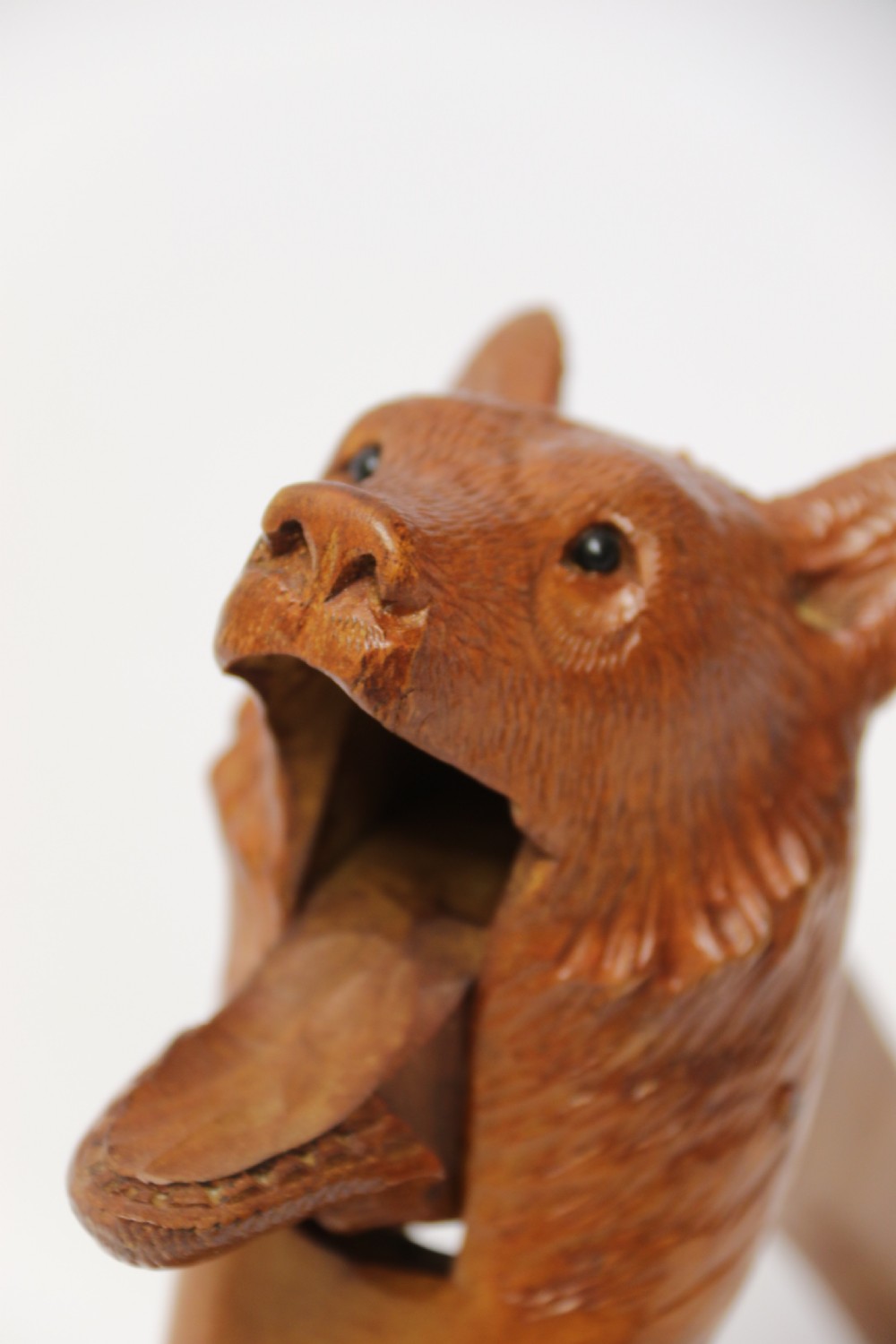 Antique hand carved bear nut cracker circa 1900 View XI