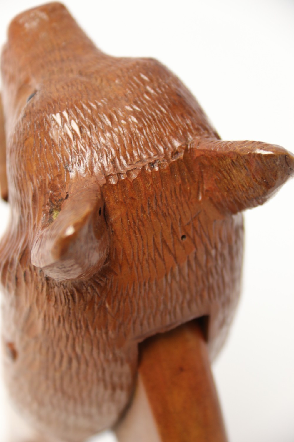 Antique hand carved bear nut cracker circa 1900 View XIII