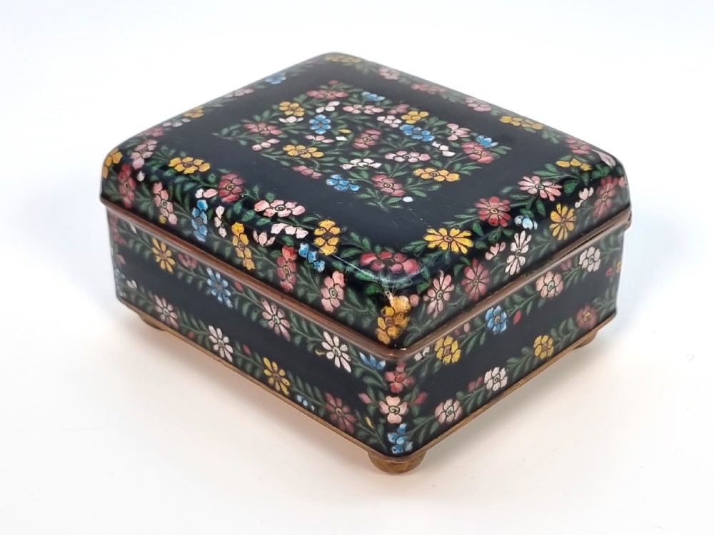 A Chinese 19th C cloisonné enamel box, circa 1880

