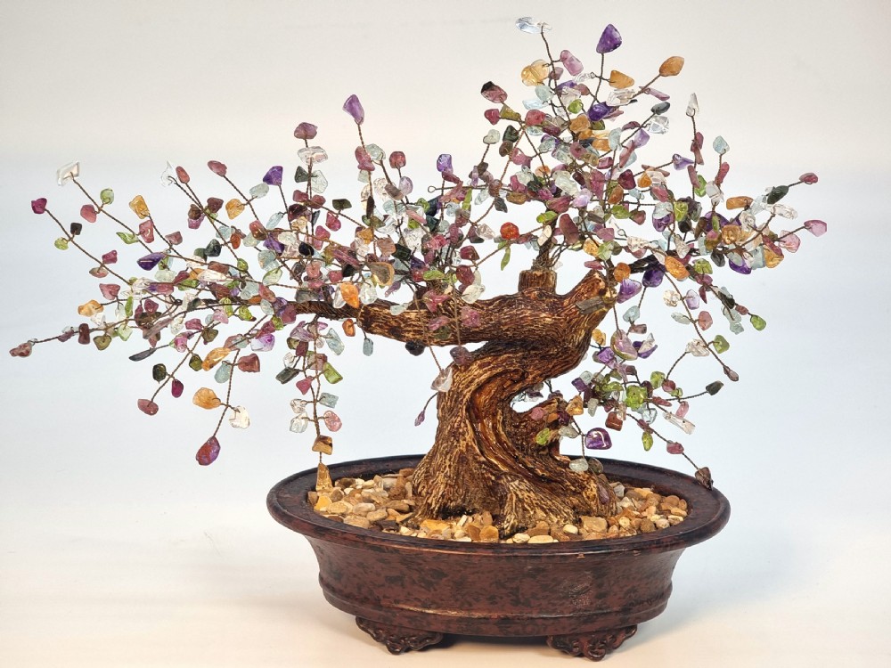 A Chinese Gemstone bonsai tree View II