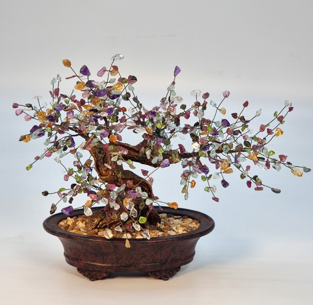A Chinese Gemstone bonsai tree View VI
