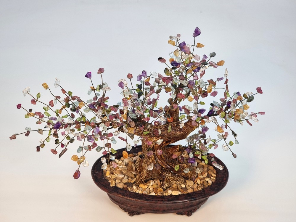 A Chinese Gemstone bonsai tree View XI
