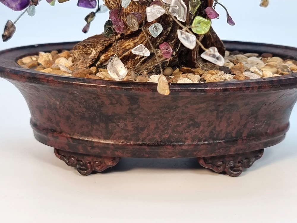 A Chinese Gemstone bonsai tree View XII