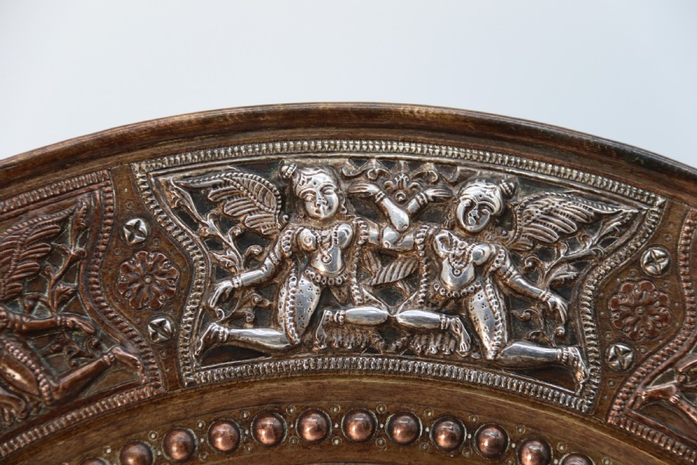 A superb Raj period silver, copper and brass repousse work charger. View VI